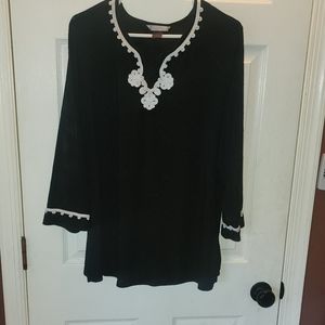 Allison Daley knit crochet woman top 1x